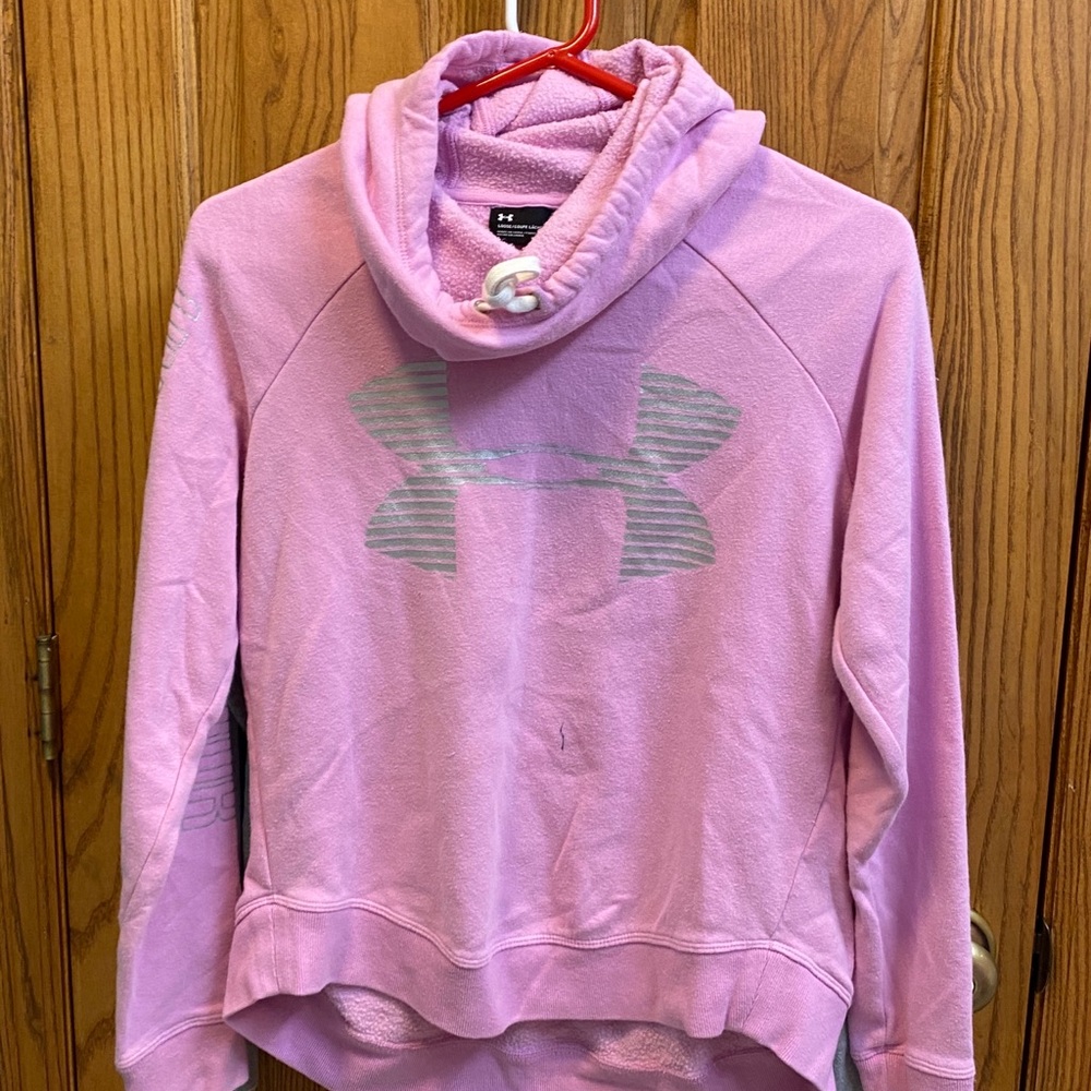 Pink under amour sweatshirt